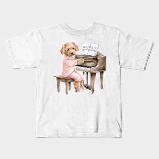 piano dog Kids T-Shirt